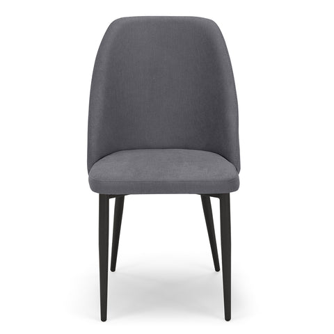 Sedia imbottita GIOVE per sala da pranzo con gambe in metallo design moderno
