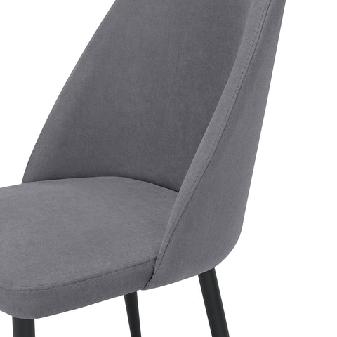 Sedia imbottita GIOVE per sala da pranzo con gambe in metallo design moderno