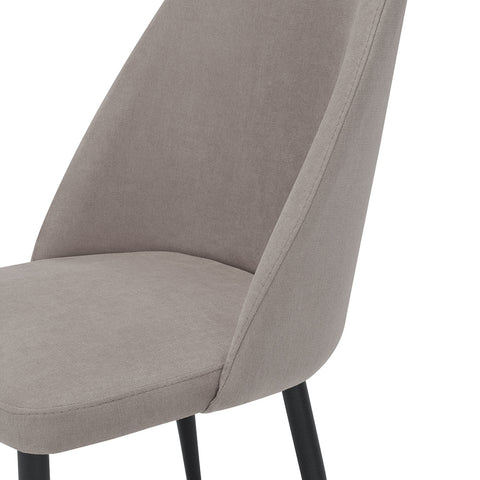 Sedia imbottita GIOVE per sala da pranzo con gambe in metallo design moderno