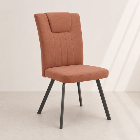 Sedia in imbottita GRETA design moderno per sala da pranzo tessuto idrorepellente