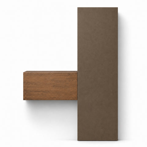 Composizione ingresso INFINITY 144 con colonna e mobile sospeso