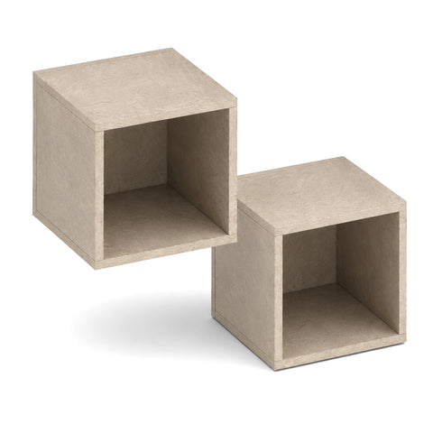 Composizione ingresso INFINITY 284 con pannello dogato, panca e cubi contenitori