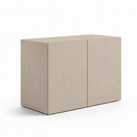 Composizione ingresso INFINITY 284 con pannello dogato, panca e cubi contenitori