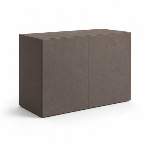 Composizione ingresso INFINITY 301 con pannello dogato, colonna e panca