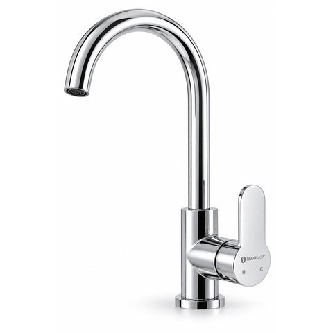 Miscelatore cucina monocomando con canna alta Redokasa – Cromo lucido