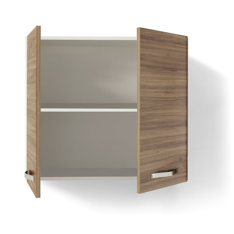Pensile per cucina componibile da 80 cm con 2 ante linea MAKA, realizzata in legno 100% MADE IN ITALY