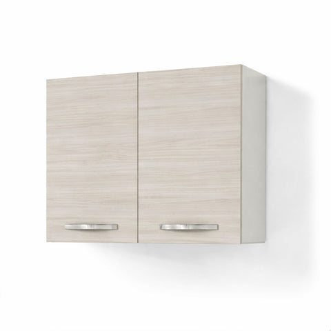 Pensile Colapiatti per cucina componibile da 80 cm con 2 ante linea MAKA, realizzata in legno 100% MADE IN ITALY