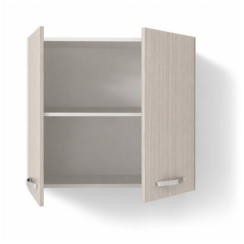 Pensile per cucina componibile da 80 cm con 2 ante linea MAKA, realizzata in legno 100% MADE IN ITALY