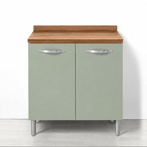 Base per cucina componibile da 80 cm con 2 ante linea MAKA, realizzata in legno 100% MADE IN ITALY