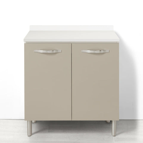 Base per cucina componibile da 80 cm con 2 ante linea MAKA, realizzata in legno 100% MADE IN ITALY