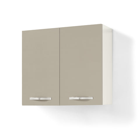 Pensile per cucina componibile da 80 cm con 2 ante linea MAKA, realizzata in legno 100% MADE IN ITALY