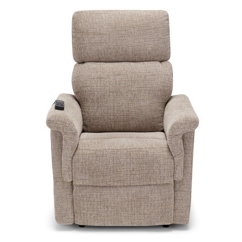 Poltrona elettrica relax 4 motori Marsiglia con poggiatesta e cuscino lombare regolabili, Kit Optional Roller System e Kit Optional Batteria
