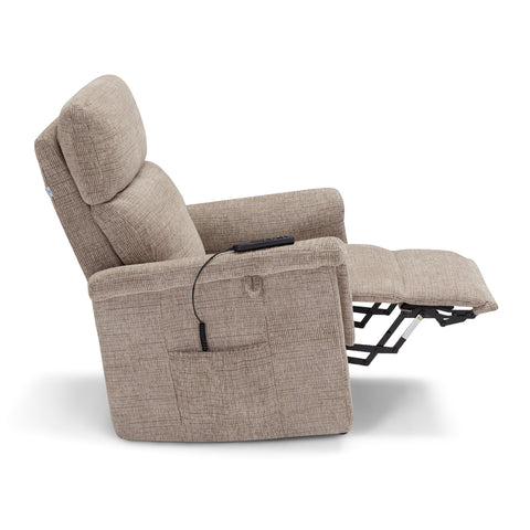 Poltrona elettrica relax 4 motori Marsiglia con poggiatesta e cuscino lombare regolabili, Kit Optional Roller System e Kit Optional Batteria