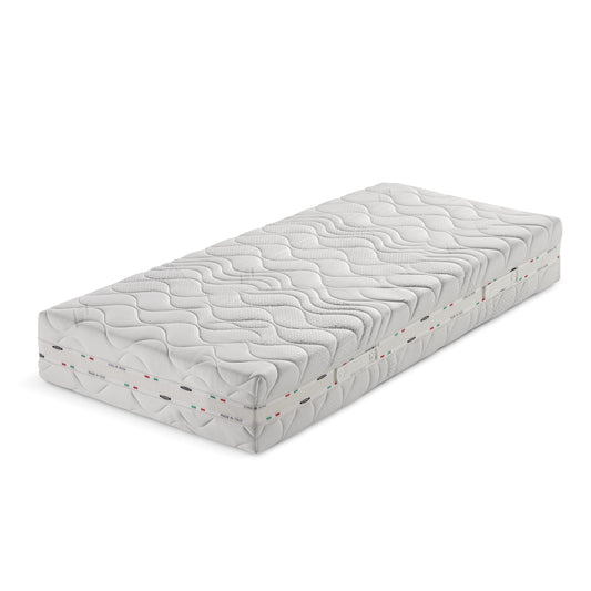 Crystal materasso con molle insacchettate e 4 cm di Memory a 9 zone in tessuto sfoderabile