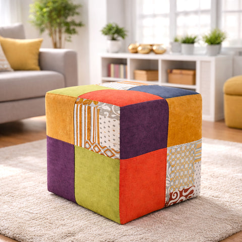 Pouf artigianale 100% MADE IN ITALY modello Michela