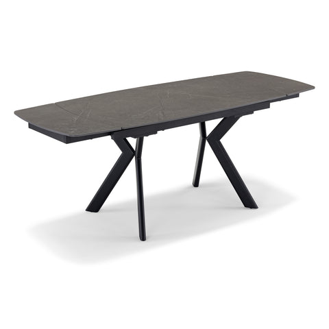 Tavolo da pranzo 140x80 allungabile modello MILOS top in grès ceramico