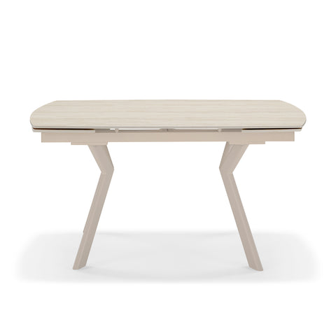 Tavolo da pranzo 140x80 allungabile modello MILOS top in grès ceramico