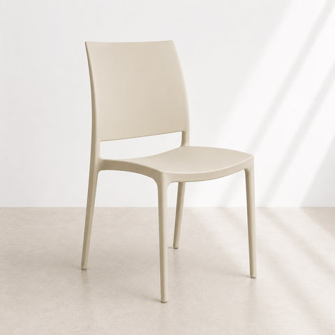 Sedia in polipropilene Moon impilabile  Design moderno da Interno/Esterno