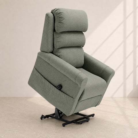 Poltrona relax elettrica New Boston 2 motori con alzapersona, schienale a 3 cuscini e Roller System opzionale