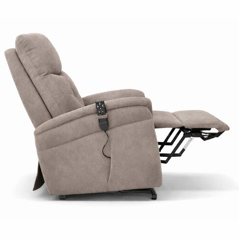 Poltrona elettrica relax 4 motori Parigi con poggiatesta e cuscino lombare regolabili, Kit Optional Roller System e Kit Optional Batteria