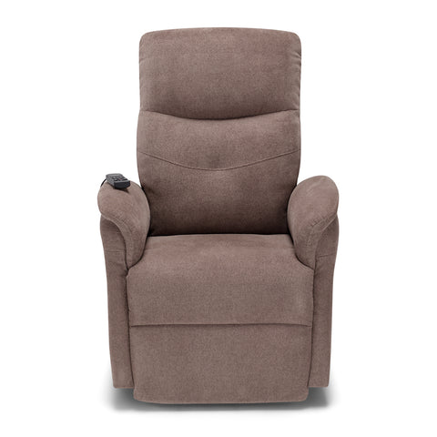 Poltrona elettrica relax 4 motori Parigi con poggiatesta e cuscino lombare regolabili, Kit Optional Roller System e Kit Optional Batteria