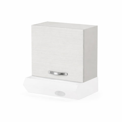 Pensile sopra cappa per cucina componibile da 60 cm con un’anta linea MAKA, realizzato in legno 100% MADE IN ITALY
