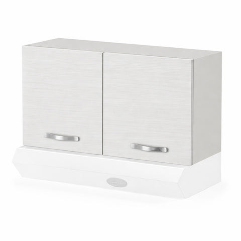 Pensile sopra cappa per cucina componibile da 90 cm con 2 ante linea MAKA, realizzato in legno 100% MADE IN ITALY