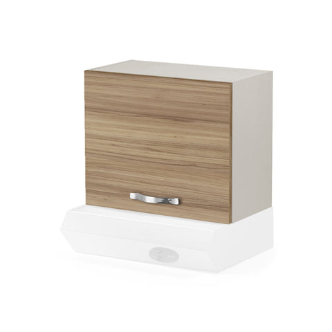 Pensile sopra cappa per cucina componibile da 60 cm con un’anta linea MAKA, realizzato in legno 100% MADE IN ITALY