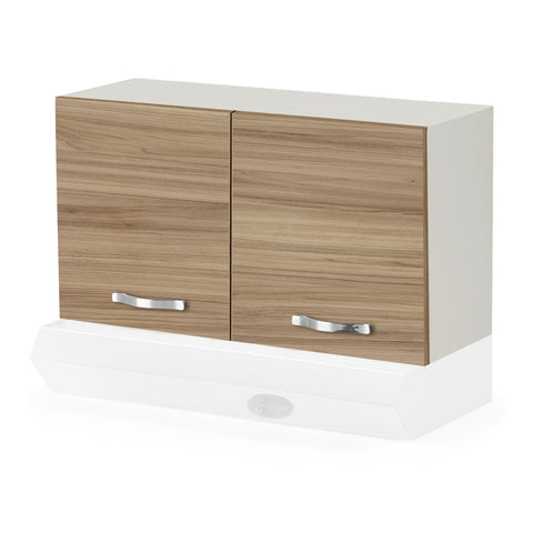 Pensile sopra cappa per cucina componibile da 90 cm con 2 ante linea MAKA, realizzato in legno 100% MADE IN ITALY