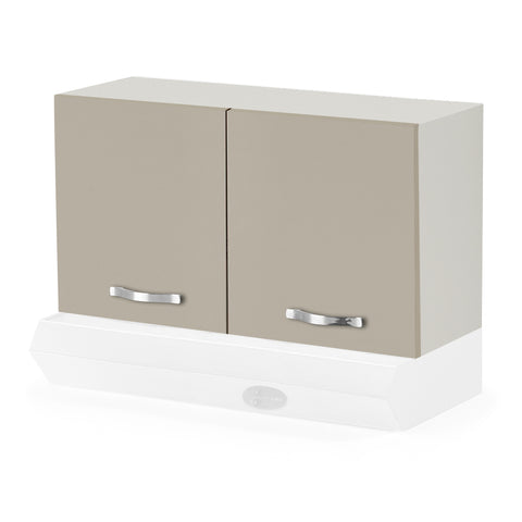 Pensile sopra cappa per cucina componibile da 90 cm con 2 ante linea MAKA, realizzato in legno 100% MADE IN ITALY