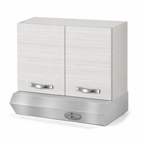 Pensile sopra cappa per cucina componibile da 60 cm con due ante linea MAKA, realizzato in legno 100% MADE IN ITALY