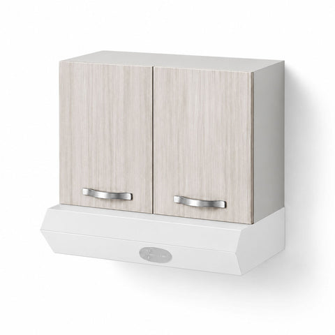 Pensile sopra cappa per cucina componibile da 60 cm con due ante linea MAKA, realizzato in legno 100% MADE IN ITALY