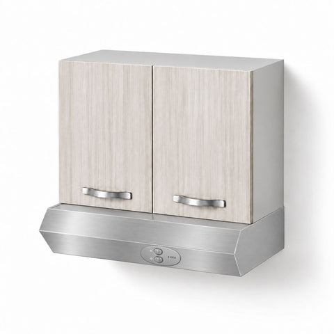 Pensile sopra cappa per cucina componibile da 60 cm con due ante linea MAKA, realizzato in legno 100% MADE IN ITALY