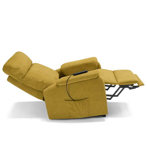 Poltrona relax elettrica braccioli e sponde removibili reclinabile
