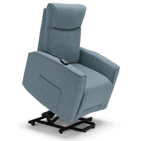 Poltrona elettrica relax 1 motore Londra Design Moderno 2 ruote direzionali Con Kit Optional Batteria