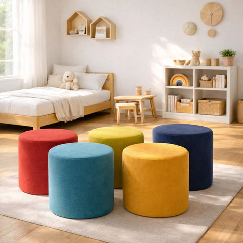 Pouf artigianale 100% MADE IN ITALY modello Giulia