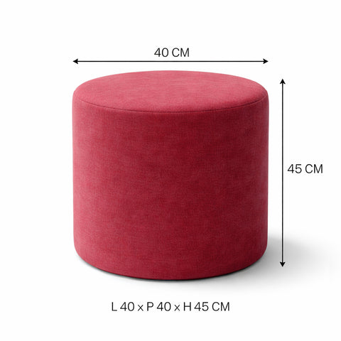 Pouf artigianale 100% MADE IN ITALY modello Giulia