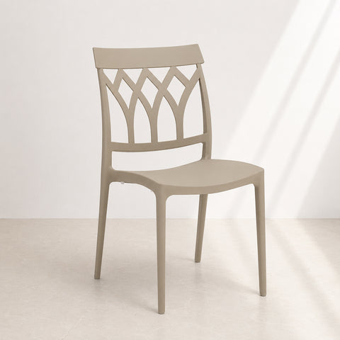 Sedia in polipropilene Queen impilabile Design moderno da Interno/Esterno