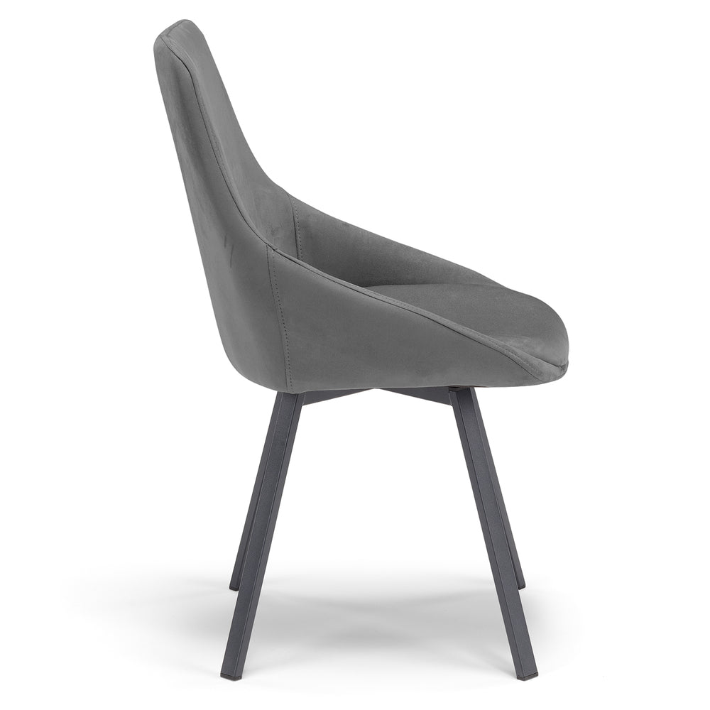 REDÒKASA Sedia Imbottita LETIZIA Per Sala Da Pranzo, Design Moderno, Gambe In Metallo, Tessuto Idrorepellente, Senape