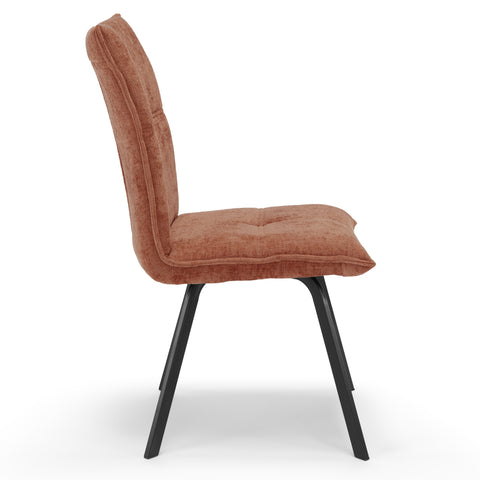 Sedia imbottita LETIZIA per sala da pranzo in tessuto spesso tridimensionale design moderno