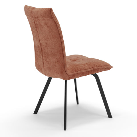 Sedia imbottita LETIZIA per sala da pranzo in tessuto spesso tridimensionale design moderno