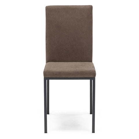 Sedia imbottita LICYA PLUS per sala da pranzo in tessuto scamosciato Design moderno