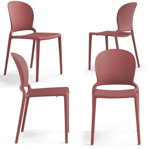 Set sedie in polipropilene impilabile