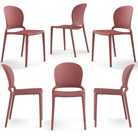 Set sedie in polipropilene impilabile