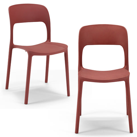 Sedia in polipropilene Kate impilabile Design moderno da Interno/Esterno