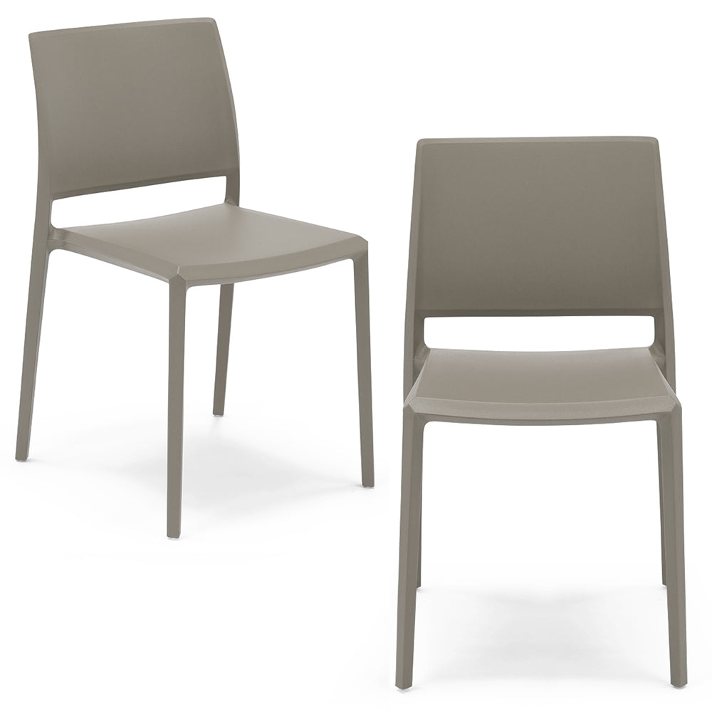 Sedia in polipropilene Megan impilabile Design moderno da Interno/Esterno