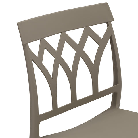 Sedia in polipropilene Queen impilabile Design moderno da Interno/Esterno