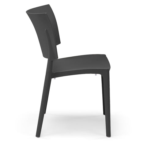Sedia in polipropilene Sharp impilabile Design moderno da Interno/Esterno