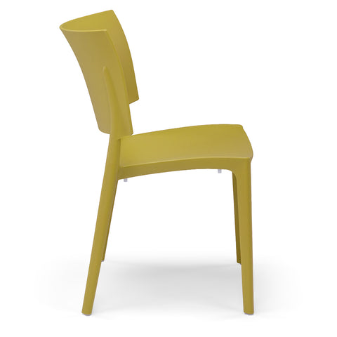Sedia in polipropilene Sharp impilabile Design moderno da Interno/Esterno