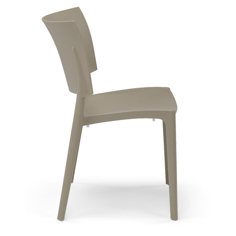 Sedia in polipropilene Sharp impilabile Design moderno da Interno/Esterno